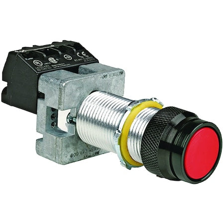 Hubbell Killark GO1-RX2B N34 - Push Button Operator, Momentary, Red, Aluminum