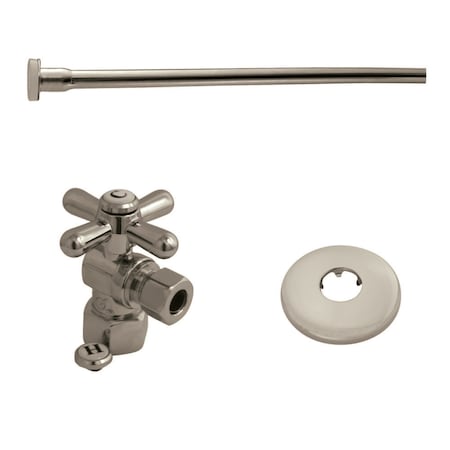 Kingston Brass KTK108P - KTK108 P Toilet Supply Kit Combo 1/2" IPS X 3/8" Comp Outlet