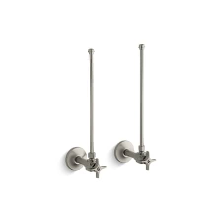 Kohler K-7605-P-BN - Pair 3/8" Npt Angle Supply With Stop, An