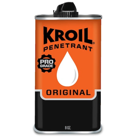 Kroil KL081C - Penetrating Lubricant, 8 oz, Can, Petroleum Distillates Base, 270 Degrees F Max Op Temp, H2-No Food Contact, Red