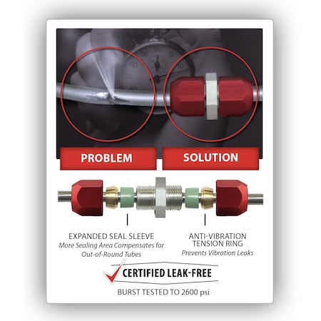 Airsept 77010 - Lne Splice Strght Repair Kit,10mm OD Lne