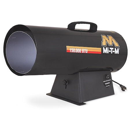 Mi-T-M MH-0150-LMT0 - Propane Forced Air,portable heater, Liquid Propane, Electronic, One-Touch, 8.7" Wx 25.1" L