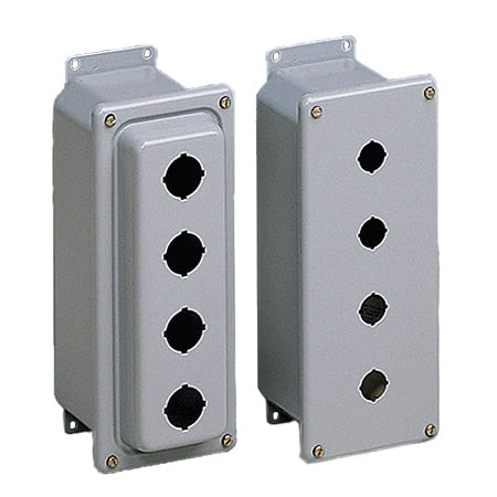 Nvent Hoffman ED1PBX - Screws Electrical Enclosures, 3-1/2 in H, 3-3/4 in D, 4 in W, NEMA 4, Steel