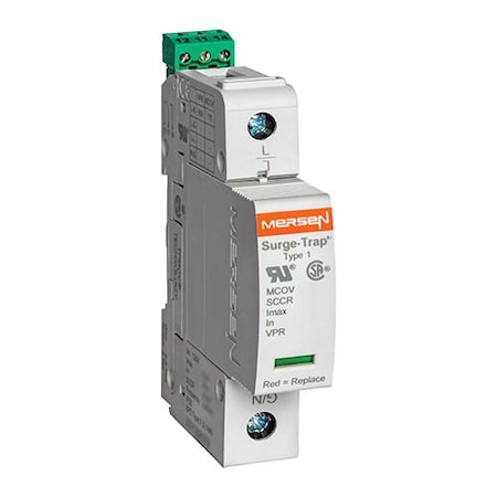 Mersen STP230P07M - Surge Protection Device, 1 Phase, 240 V AC, 1 Poles, 2 Wires, 75 k A