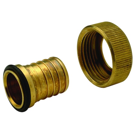 Zurn QQSFC45GX - Straight, Brass, Barbed 1", FNPT 3/4"