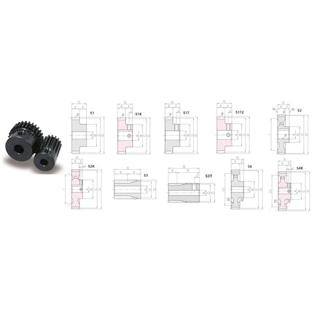 Khk Usa SS1-20A - Steel Spur Gears
