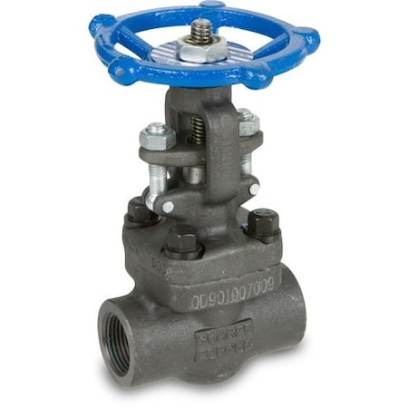Sharpe 4371003640 - Gate Valve,1 1/2",Forged Steel,Socket