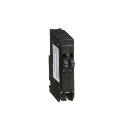 Square D QO2020 - Miniature Circuit Breaker, QO Series, 20/20 A, 2x1 Pole, 120/240 V AC, 10k A at 120/240 V AC