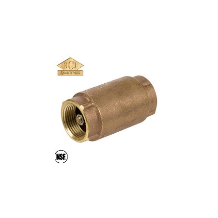 Smith-Cooper 4347003800 - Brass Inline Check Valve,IPS,NL 2"