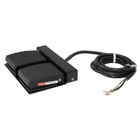 Linemaster TWIN 971-SMC48 - Foot Switch,Black,Aluminum,SPDT,Momentary