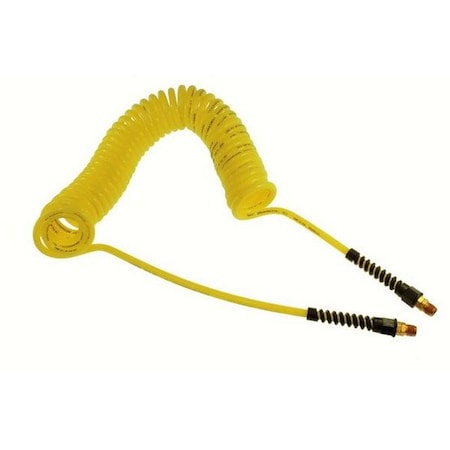 Coilhose Pneumatics PU38-254B-Y - Flexcoil 3/8" ID x 25' 1/4" MPT Swivel Yellow