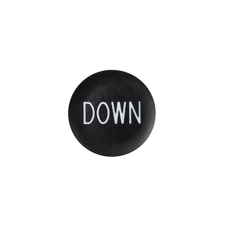 Schneider Electric ZBA344 - Black cap marked down for circular pushbutton, 22