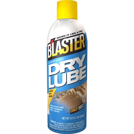 Blaster 16-TDL - Dry Film Lubricant, 9.3 oz, Aerosol Can, PTFE, Colorless