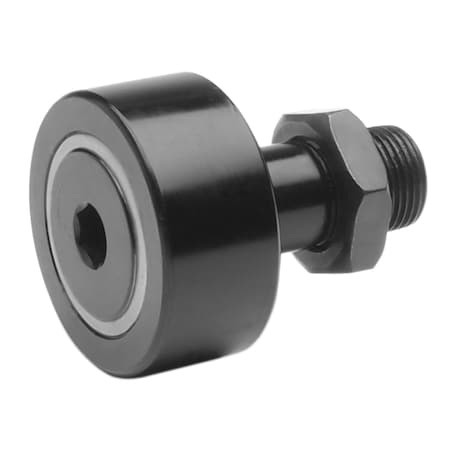 Smith Bearing NUKR-85-C - Double Shielded Cam Follower, Flat Stud, Alloy Steel, 85 mm Dia, 35 mm Wd
