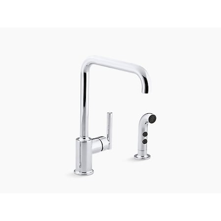 Kohler K-7508-CP - Purist(R) Primary Swing Spout With Spray