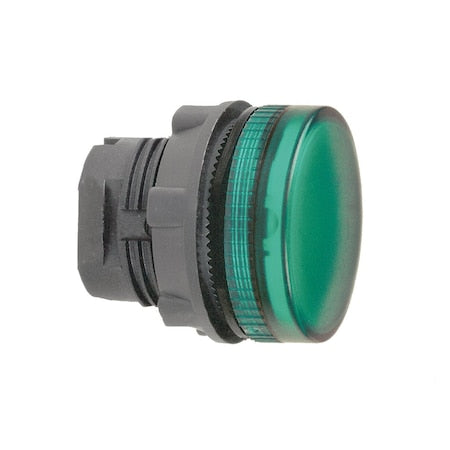 Schneider Electric ZB5AV03S - Head for pilot light, Harmony XB5, green, 22 mm grooved lens ba9s bulb