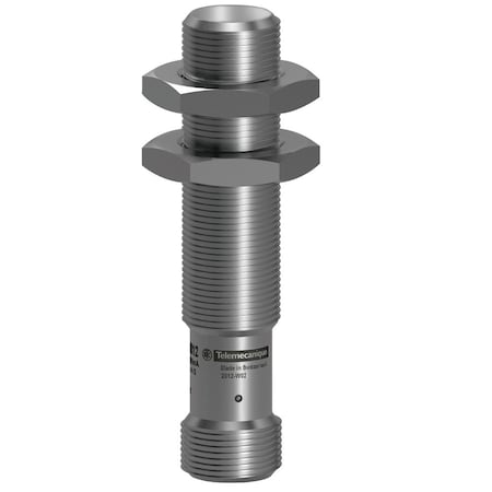 Telemecanique Sensors XS912RWPAM12 - Cylindrical, Inductive Proximity Sensor, 12 mm Dia., Stainless Steel, M12, 3 Wires, Shielded