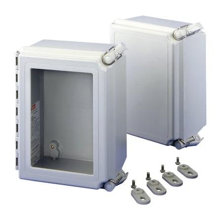 Nvent Hoffman A12106CHSCFG - Captive Screws with Quick Release Electrical Enclosures, 12 in H, 6 in D, 10 in W, 12, 13, 4, 4 X