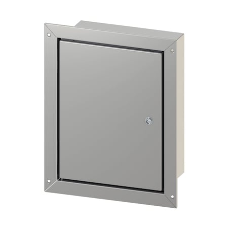 Nvent Hoffman CFM16126 - 1/4 Turn Latch Electrical Enclosures, 16 in H, 6 in D, 12 in W, NEMA 4, 12, Steel