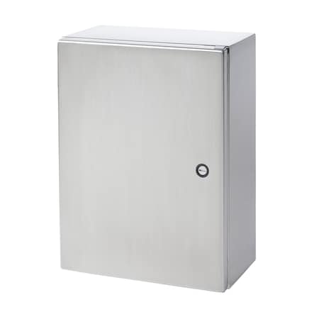 Nvent Hoffman CSD302412SS6 - 1/4 Turn Latch Electrical Enclosures, 30 in H, 12 in D, 24 in W, NEMA 4 X, Stainless Steel