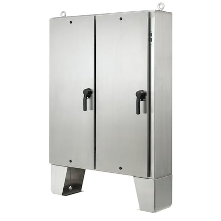 Nvent Hoffman A72HX7312SSLPQT - 3 Point Latch with Padlock Handle, 1/4 Turn Latch Electrical Enclosures, 72.06 in H, 12.06 in D