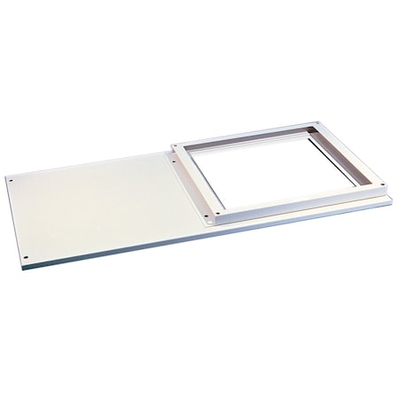 Nvent Hoffman PTAC166 - Double-Bay Air Conditioner Top, 1600x600mm, Lt Gray, Steel