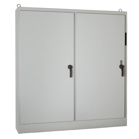 Nvent Hoffman A72XM7824FTCLPG - 3 Point Latch with Padlock Handle Electrical Enclosures, 72.12 in H, 24.12 in D, 78-1/2 in W, 12