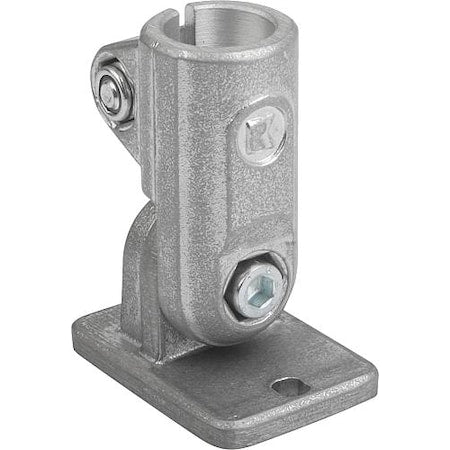 Kipp K0490.5CS - Tube Clamp With Swivel Foot G=75 Aluminum, For Round Tubes, A=1"