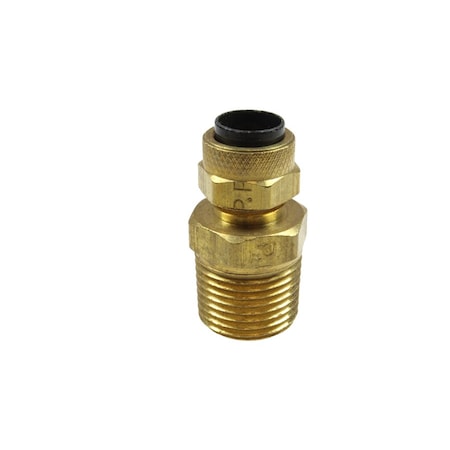 Coilhose Pneumatics P68066 - Poly-Tube Male Connector 3/8" OD x 3/8" MPT