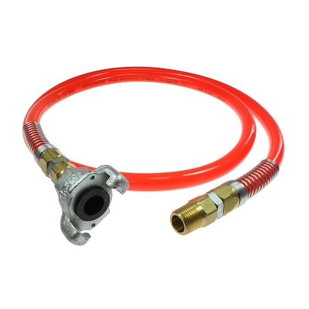 Coilhose Pneumatics PFD108-UC - Durawhip 1/2" ID x 10' 1/2" MPT & Universal Coupler