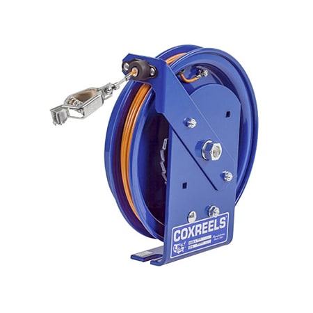 Coxreels SD-50-1 - Cable Reel,50 ft,11-1/2" H,Blue,Spring