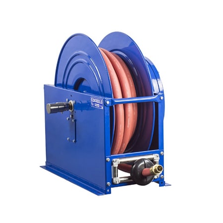 Coxreels SMP-5100 - Spring Return Hose Reel, 3/4 in Hose Diameter, 100 ft Length, 1,500 psi Max. Pressure, Brass