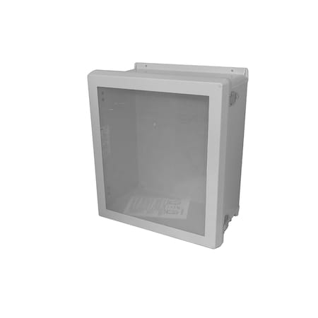 Vynckier VJB606NHWPL1 - Padlockable Latch Electrical Enclosures, 7.32 in H, 4.92 in D, 7.32 in W, NEMA 4 X, Fiberglass