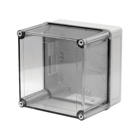 Vynckier VM775CT - Screws Electrical Enclosures, 7 in H, 5.02 in D, 7 in W, NEMA 4 X, Polycarbonate