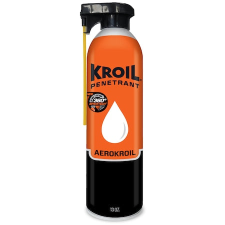 Kroil KS132ST - Penetrating Lubricant, 13 oz, Aerosol Spray Can, Petroleum Distillates Base, 270 Degrees F Max Op Temp, Not Rated, Red