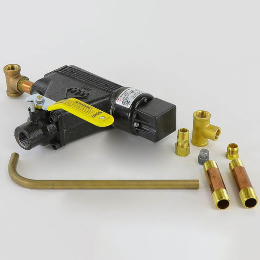 McDonnell and Miller 149400 model 67 low water cut off quick hook up dual union pipes front view