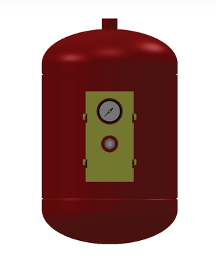 Wessels TTA-20 ASME potable water expansion tank in white finish