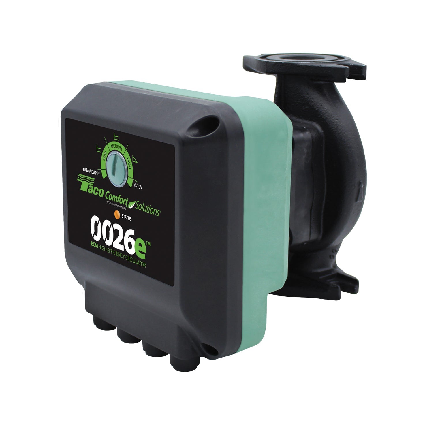 Taco 0026e-F2 high-efficiency cast iron circulator pump for closed-loop hydronic heating