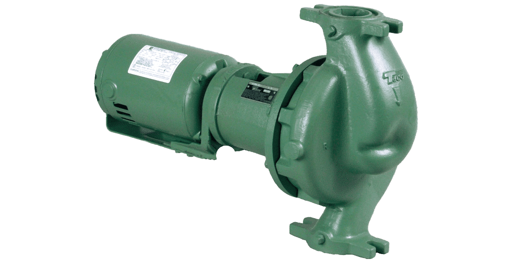 Taco Centrifugal Close-Coupled Commercial Pump Shell for institutional hydronic loops and boiler systems.