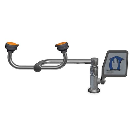 Watersaver EW806 - Plumbed Eyewash, Counter Mount, Plumbed, 11 in H., 13 in W