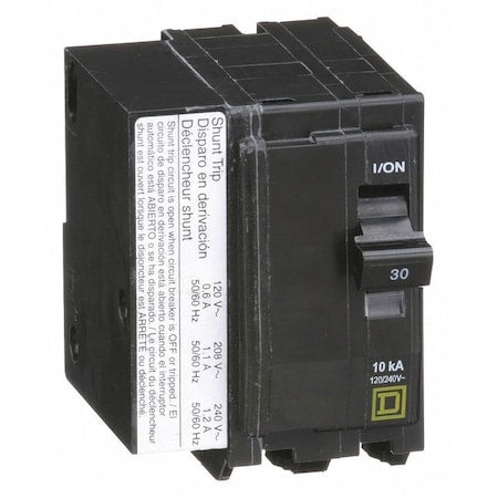 Square D QO2301021 - Miniature Circuit Breaker, QO Series, 30 A, 2 Pole, 120/240 V AC, 10k A at 120/240 V AC