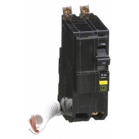 Square D QOB230GFI - Miniature Circuit Breaker, QO Series, 30 A, 2 Pole, 120/240 V AC, 10k A at 120/240 V AC, A Curve