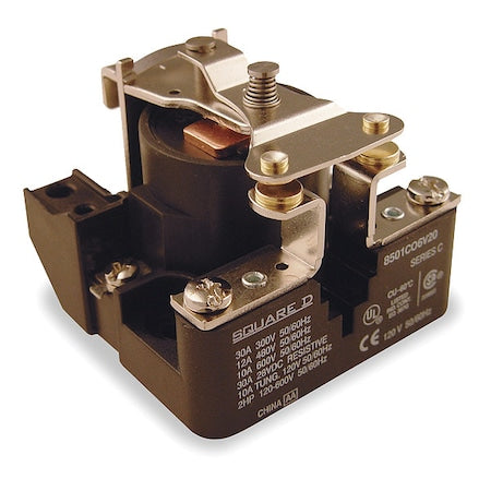 Schneider Electric 8501CO6V29 - Through Panel, Open Power Relay, Square, 30 A, 4 Pins, Screw