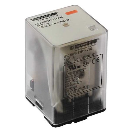 Schneider Electric 8501KPR13P14V14 - Socket, General Purpose Relay, Octal, 10 A, 11 Pins