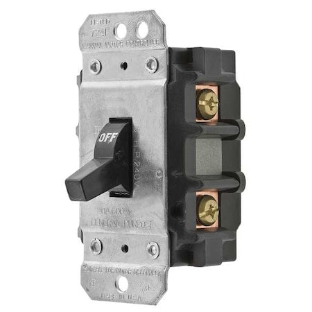 Hubbell Wiring Device-Kellems HBL7832 - Manual Motor Switch, 30 A, 2 P, 1 Phase, Toggle, Circuit-Lock Series, No Enclosure