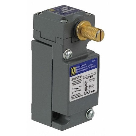 Telemecanique Sensors 9007C62A2 - Heavy Duty Limit Switch, No Lever, Rotary, 2 NC/2 NO, 10 A at 600 V AC, Actuator Location: Side
