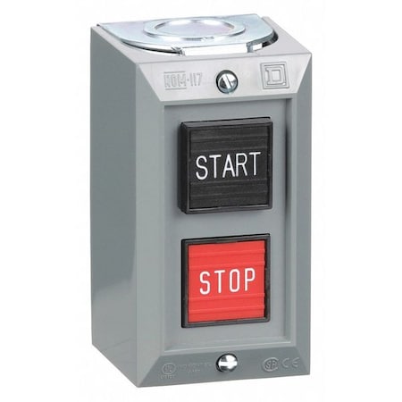 Square D 9001BG215 - Push Bttn Cntrl Statn,1 NO/1 NC,Start/Stop
