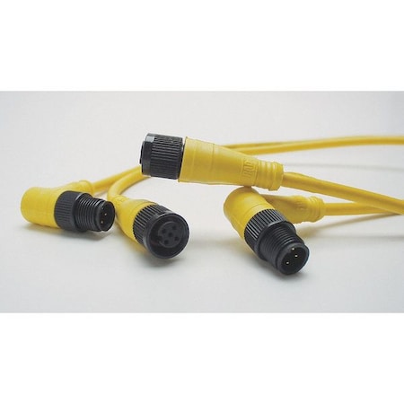 Brad Harrison 804006A09M050 - Cordset,4 Pin,Plug,Male