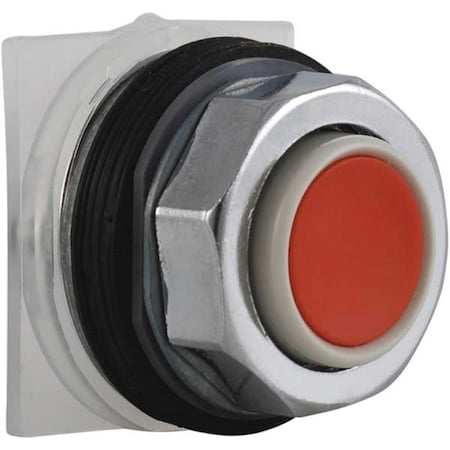 Schneider Electric 9001KR3R - Push Button Operator, Flush, Momentary Action, Not Applicable Release, Non-Illuminated, Red