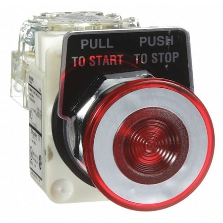 Schneider Electric 9001KR9P1RH13 - Push Button Operator, 30 mm, SPDT, Red